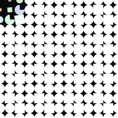 tiled shapes avoids